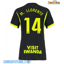 Camisa de time de futebol Atletico Madrid Marcos Llorente #14 Replicas 2º Equipamento Feminina 2026-27 Manga Curta